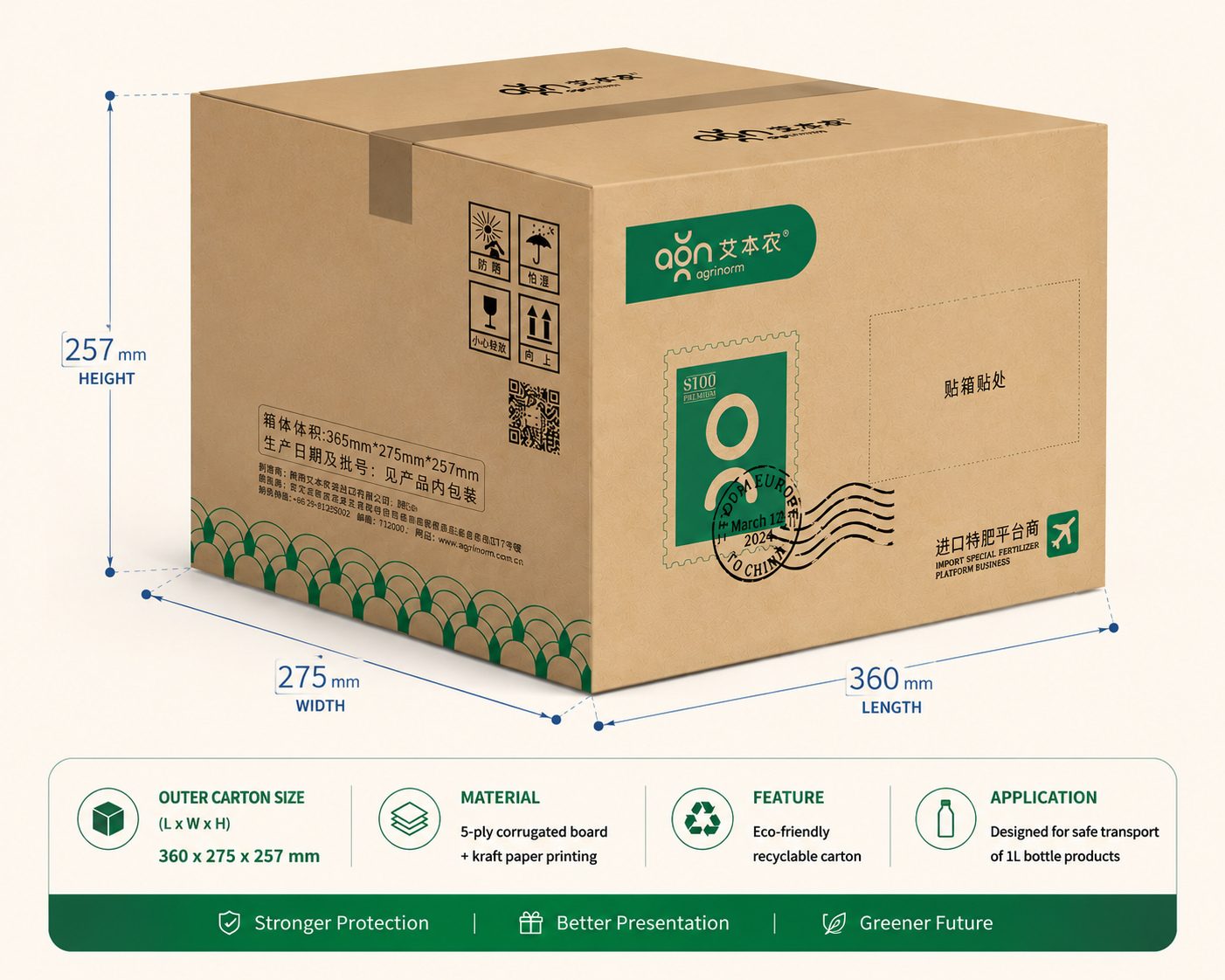 Element Feed Ca150+B85 1L carton dimensions